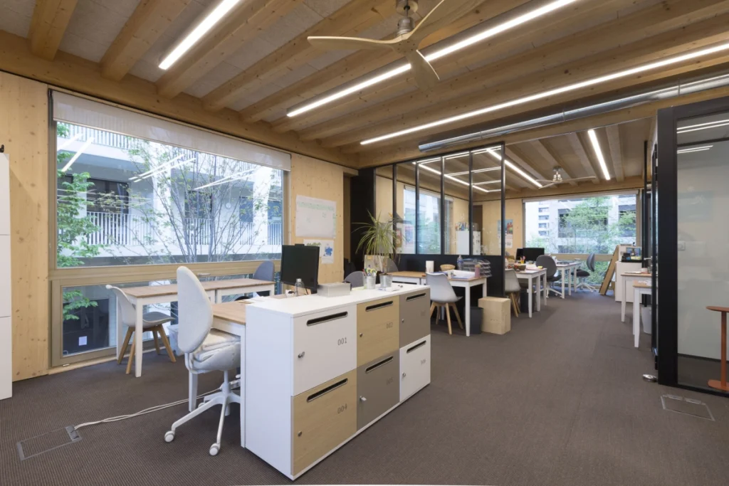 Grand bureau fonctionnel Focus l'Orangerie espace de coworking à Lyon 2